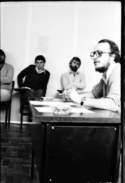 Aula de Adelmo Genro Filho na UFSC (03/06/1981 - foto 2)